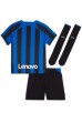 Inter Milan Babyklær Hjemme Fotballdrakt til barn 2022-23 Korte ermer (+ Korte bukser)